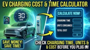 EV charging cost calculator India