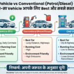 Electric Vehicle vs Conventional (Petrol/Diesel) vs CNG – कौन-सा Vehicle आपके लिए Best और सबसे सस्ता है?