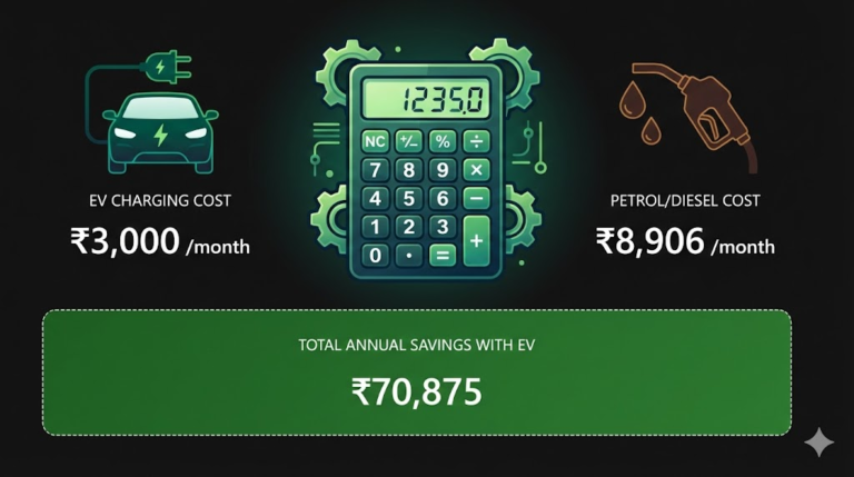 EV Car Running Cost Calculator