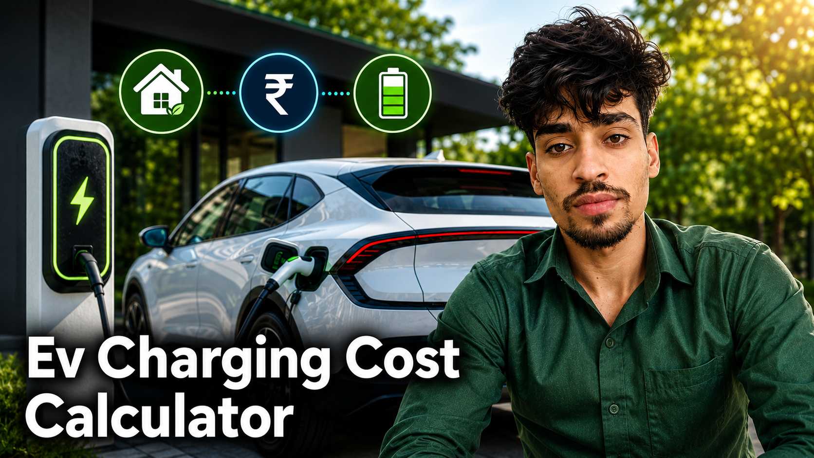 Electric Car Charging Cost Calculator : घर पर चार्ज करना सस्ता है या Charging Station पर?