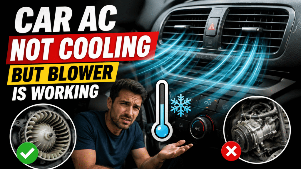 Car AC not cooling but blower is working