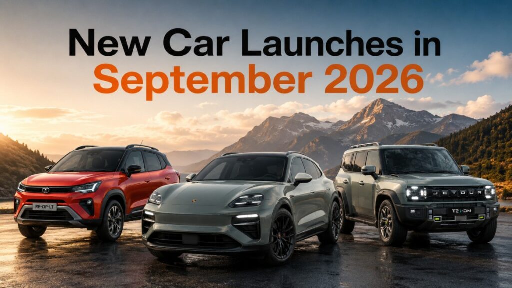 New Car Launches in September 2026 with confirmed dates and price in India in Hindi
