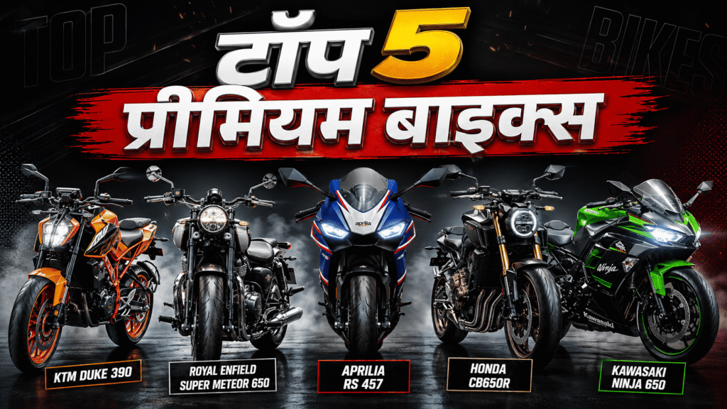 Top 5 best high budget premium bikes in India under 3 to 5 lakh rupees