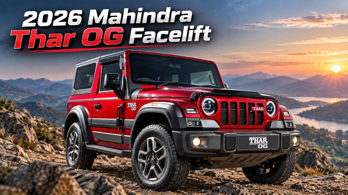 2026 Mahindra Thar OG Facelift Launched at Rs 10.32 Lakh: 10.25-इंच टचस्क्रीन, 6 एयरबैग्स और नए फीचर्स के साथ लॉन्च हुई थार ओजी
